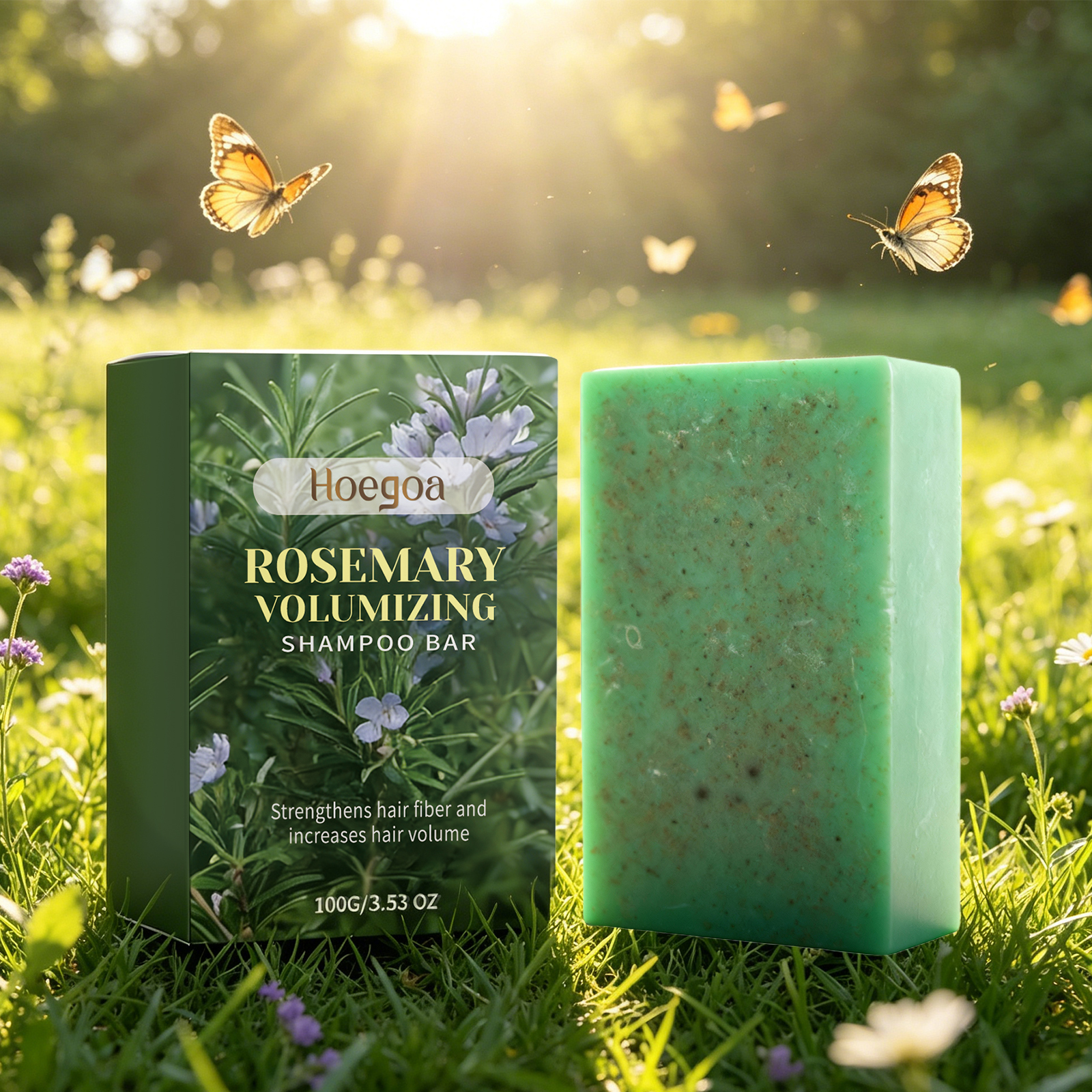 Hair Care Dandruff - Rosemary Volumizing Shampoo Bar Gentle Cleaning
