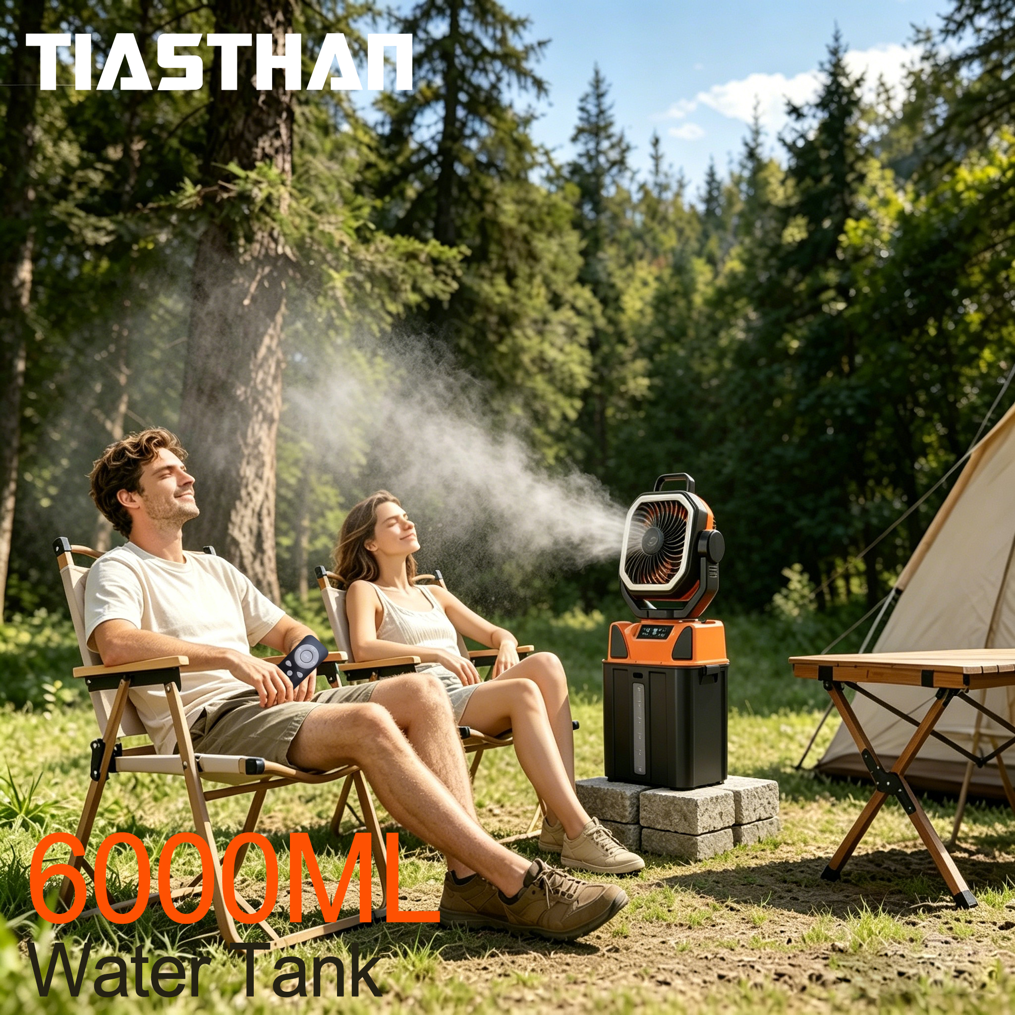 Hair Care Spray - 30000mAh Spray Camping Fan with Remote