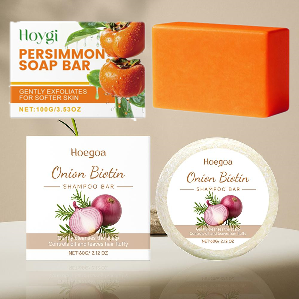 Hair Care Dandruff - Onion,persimmon Shampoo Bar Natural Hair Care