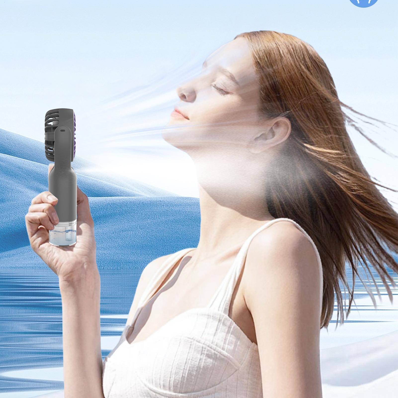 Portable Fan with Mist USB Cha - Hair Care Spray recensie en prijs