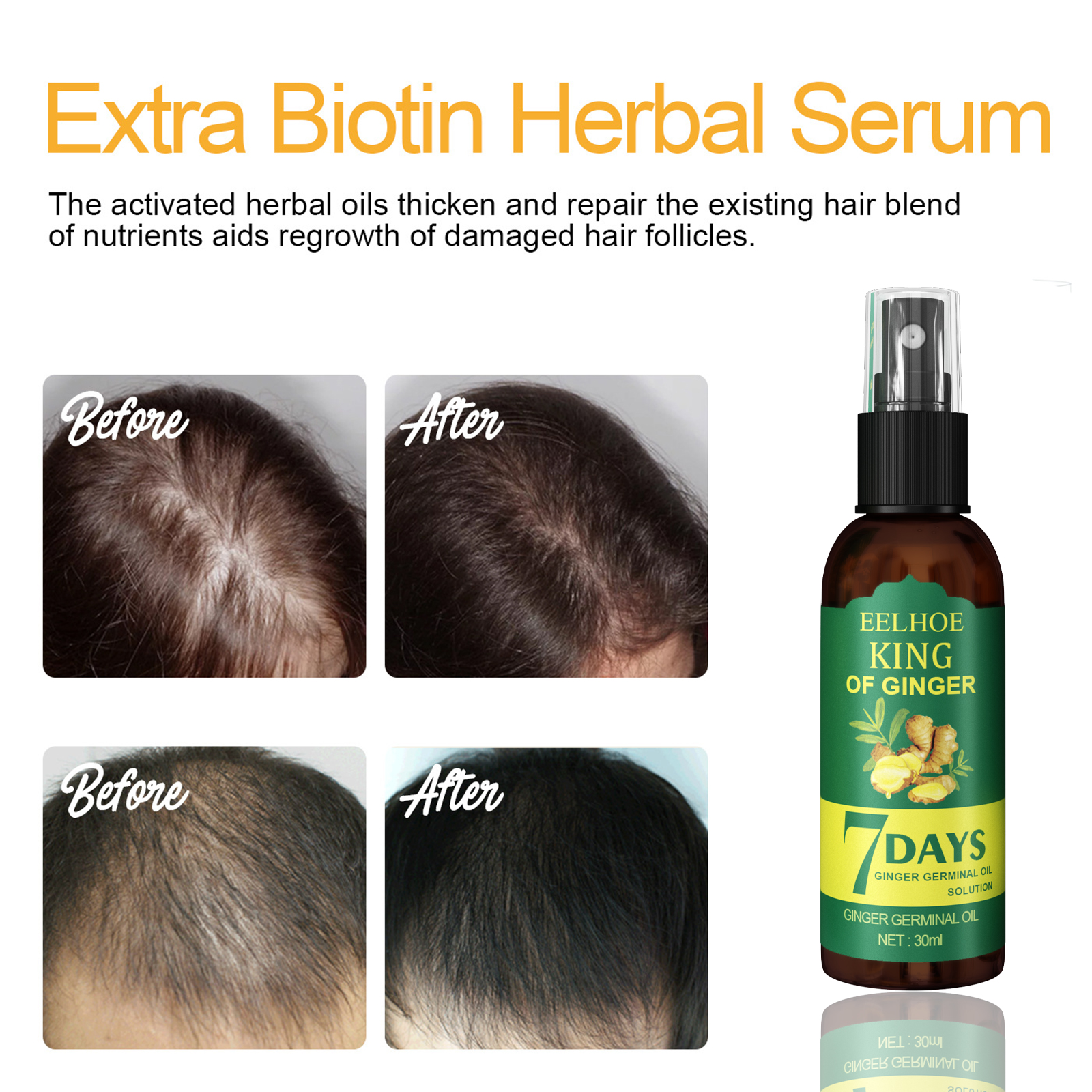 Ginger Hair Spray Root Care Se - Hair Care Spray recensie en prijs
