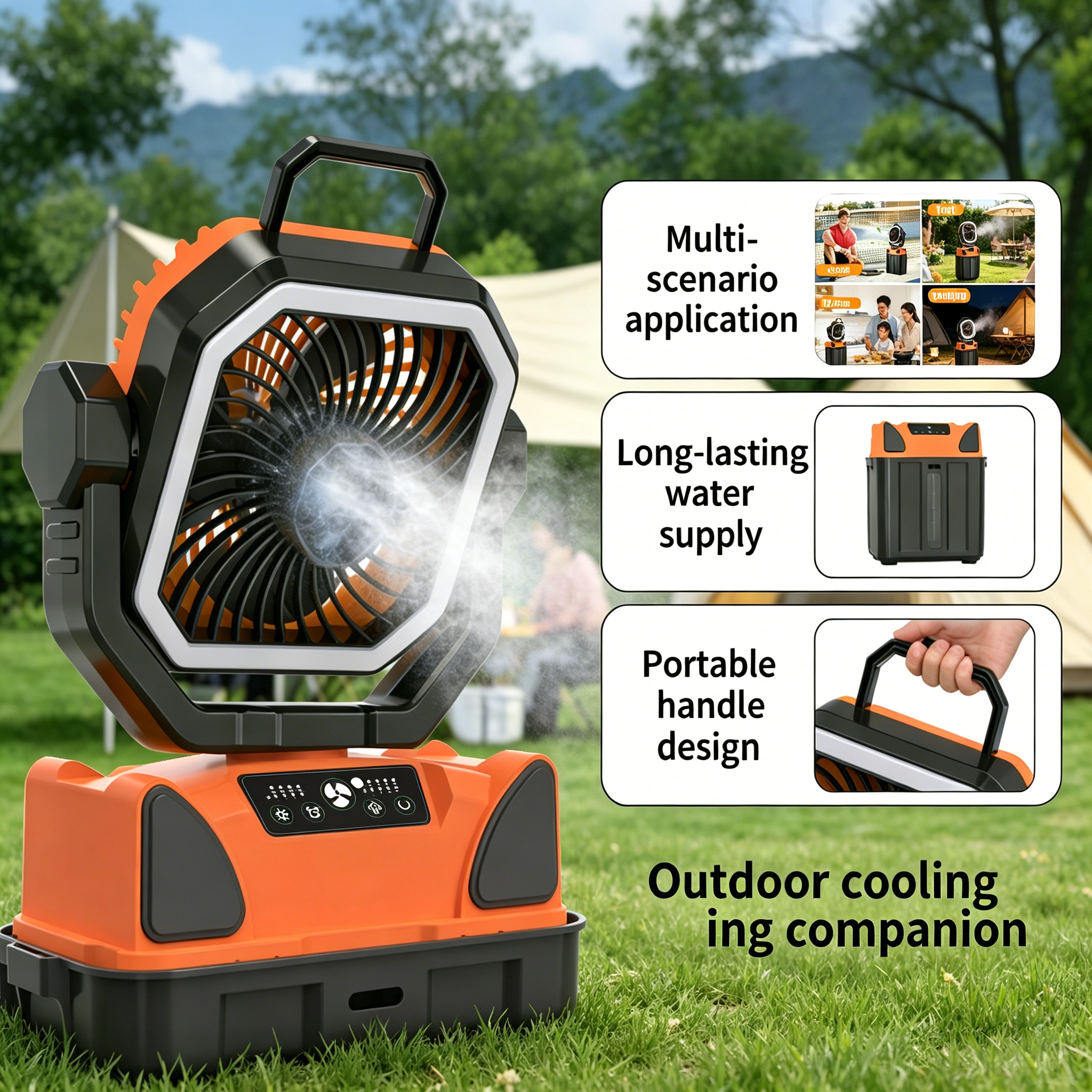 30000mAh Spray Camping Fan wit - Hair Care Spray recensie en prijs