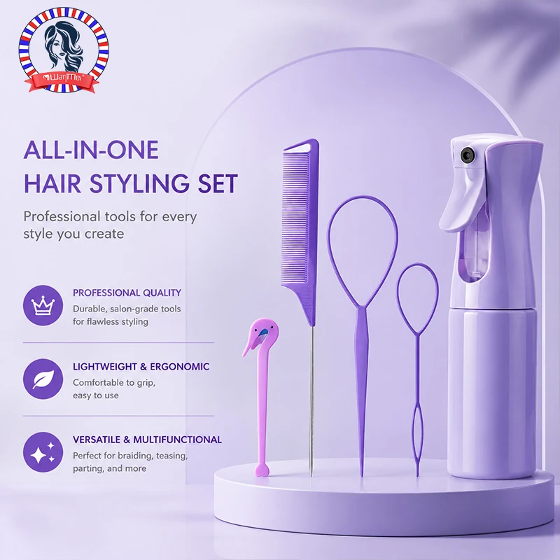 4/5/6pcs Hair Brush Set Hairdr - Hair Care Spray recensie en prijs