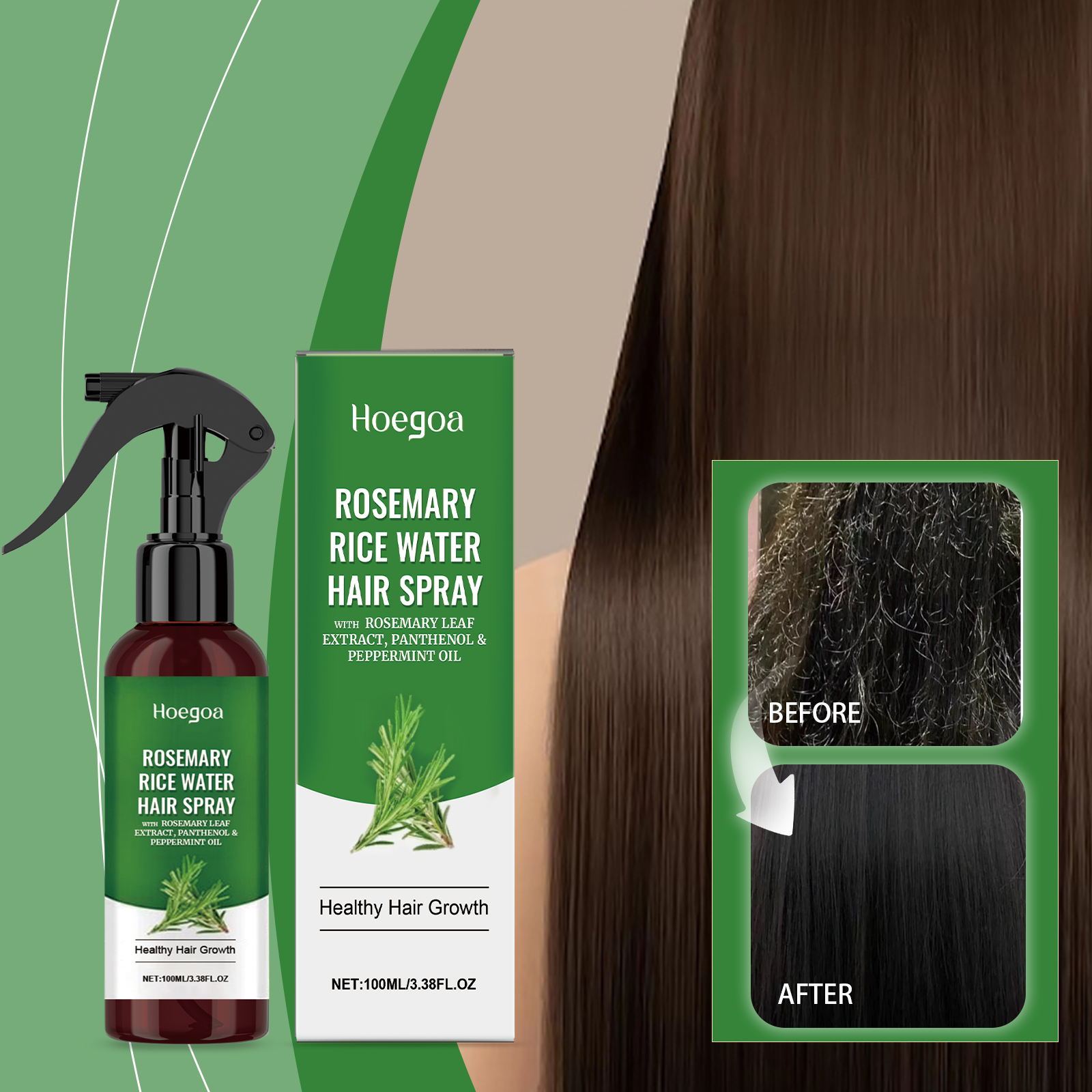 Rosemary Hair Spray With Rice  - Hair Care With Rice Water recensie en prijs